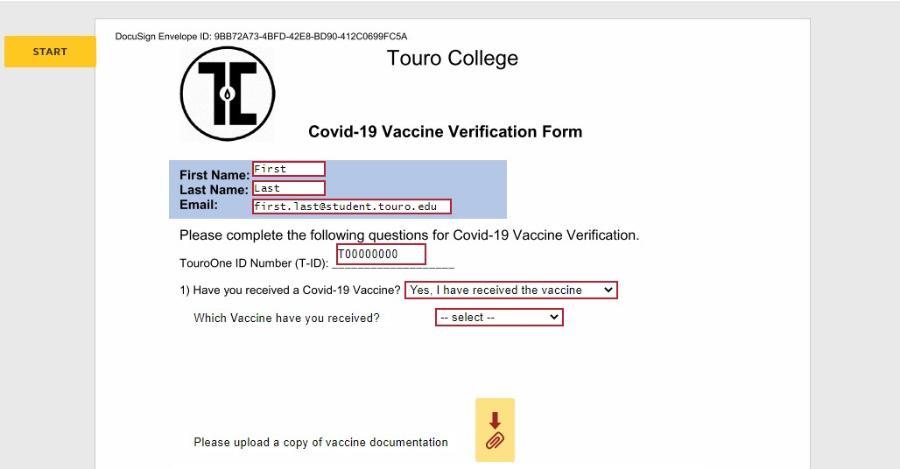 Vaccine Verification Form