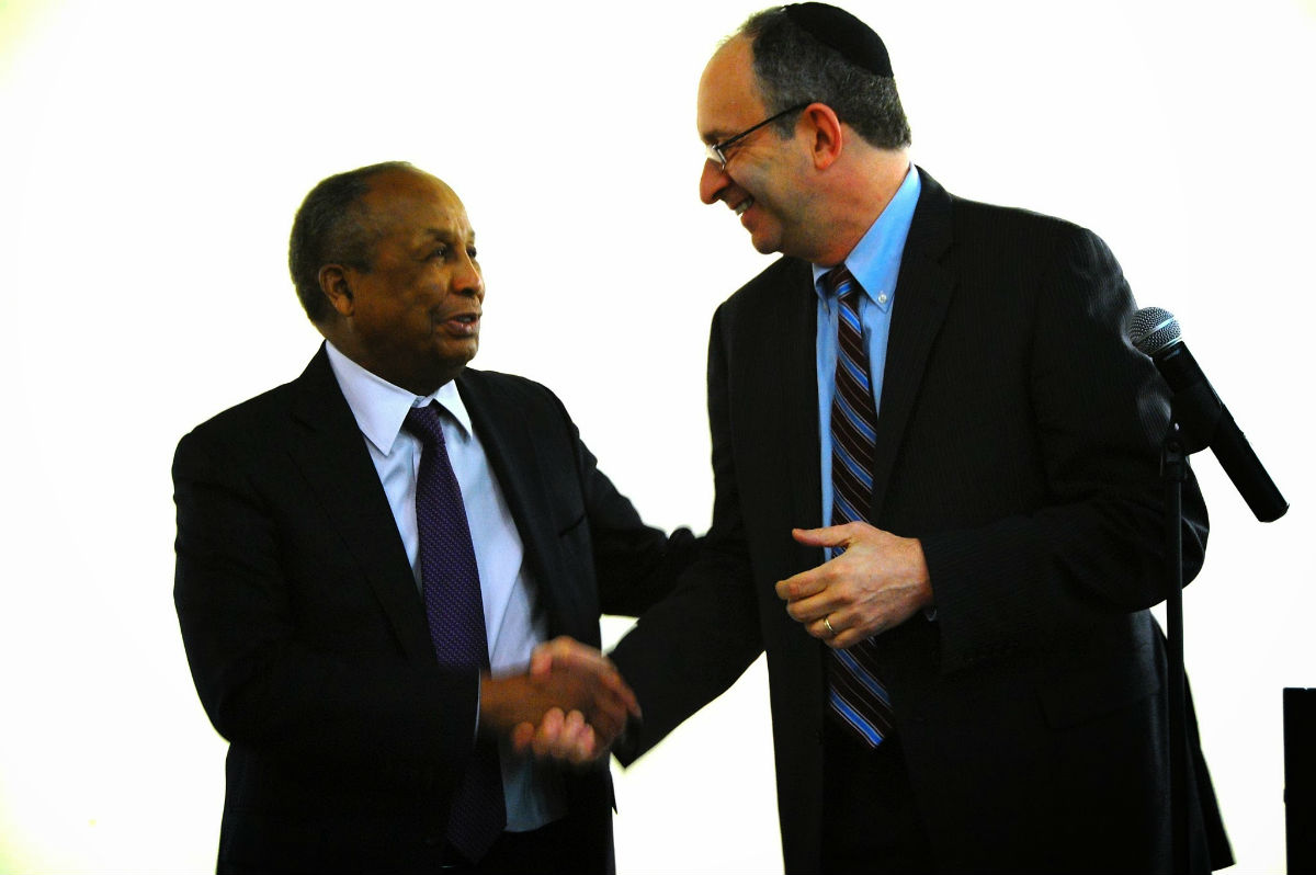 Dean LaMar Miller, Ph.D., and Touro College President and CEO Dr. Alan Kadish