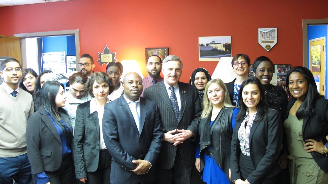 Touro College OTA students and faculty with Assemblyman David Weprin, a co-sponsor of the COTA licensure bill.