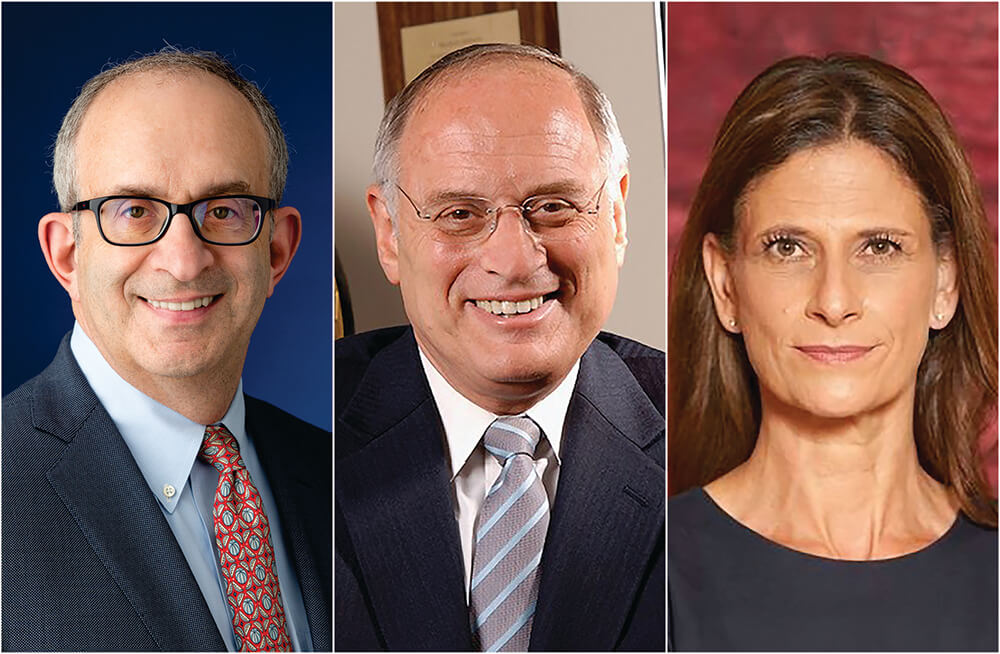 Panelists for the discussion on AI and Antisemitism (L to R): Touro President Dr. Alan Kadish, Malcolm Hoenlein, the executive vice chairman emeritus of the Conference of Presidents of Major American Jewish Organization and Michal Cotler-Wunsh, Israel’s Special Envoy for Combating Antisemitism