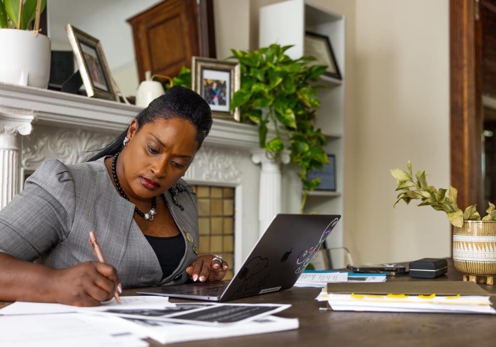 Coralanne Griffith-Hunte working